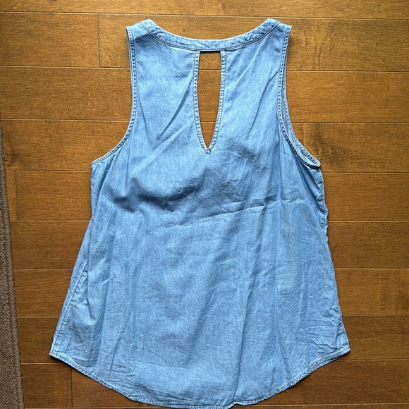 Old Navy Chambray Tank SMALL - Picture 2 of 3